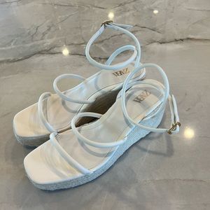 Zara Tubular Strap Wedge Sandals